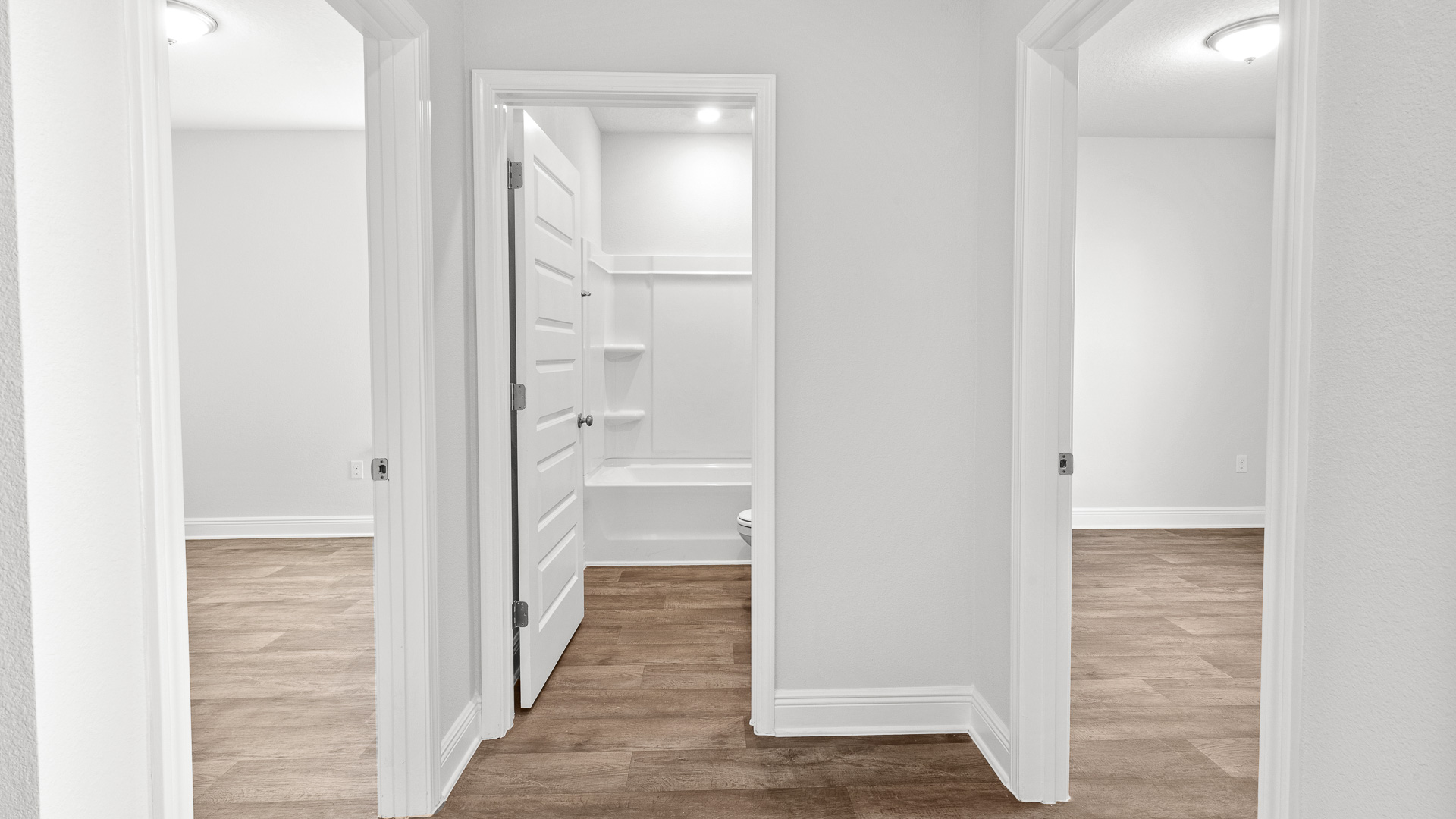Main hallway when entering this coastal home