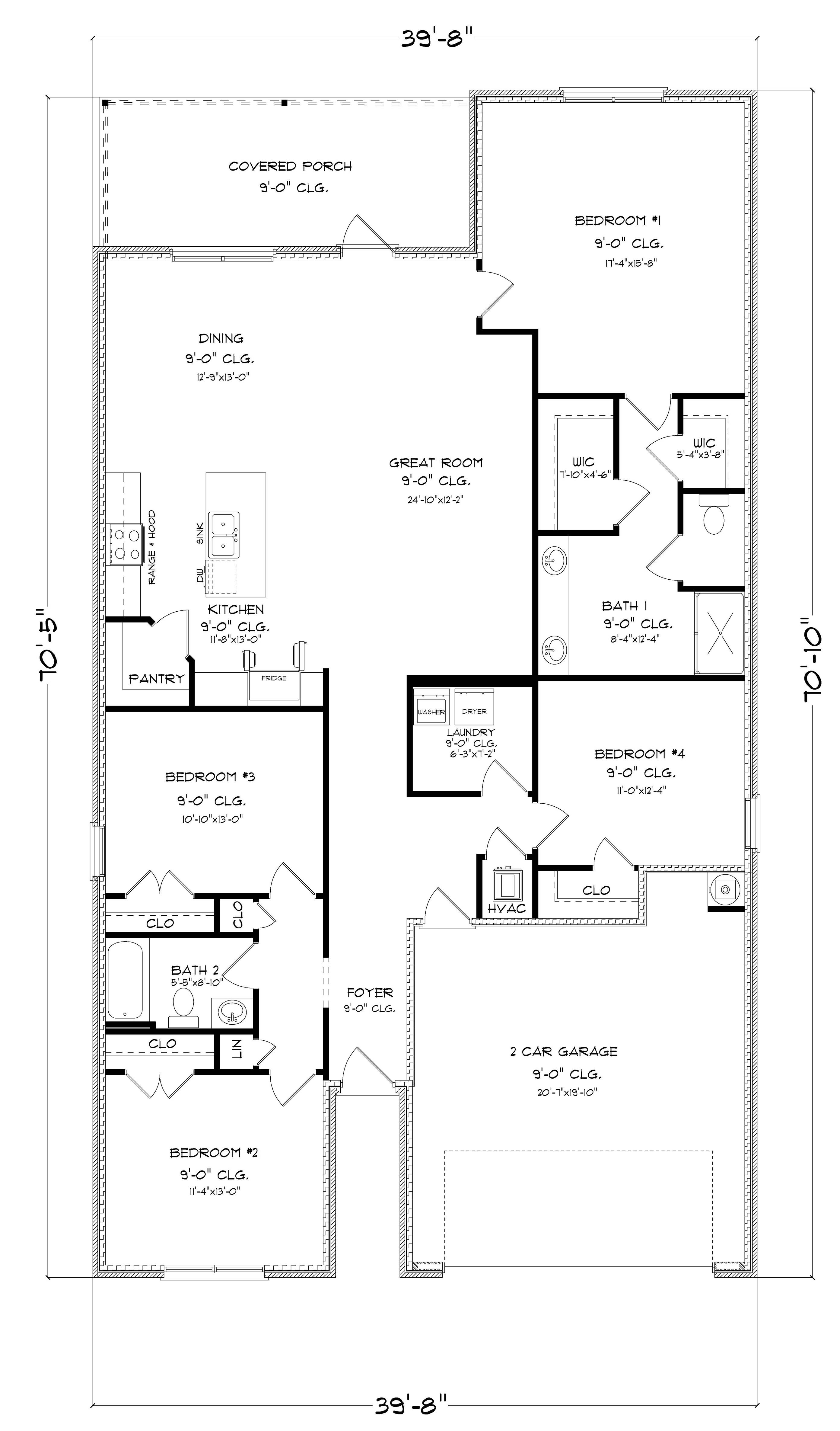 The Delray A B Floorplan
