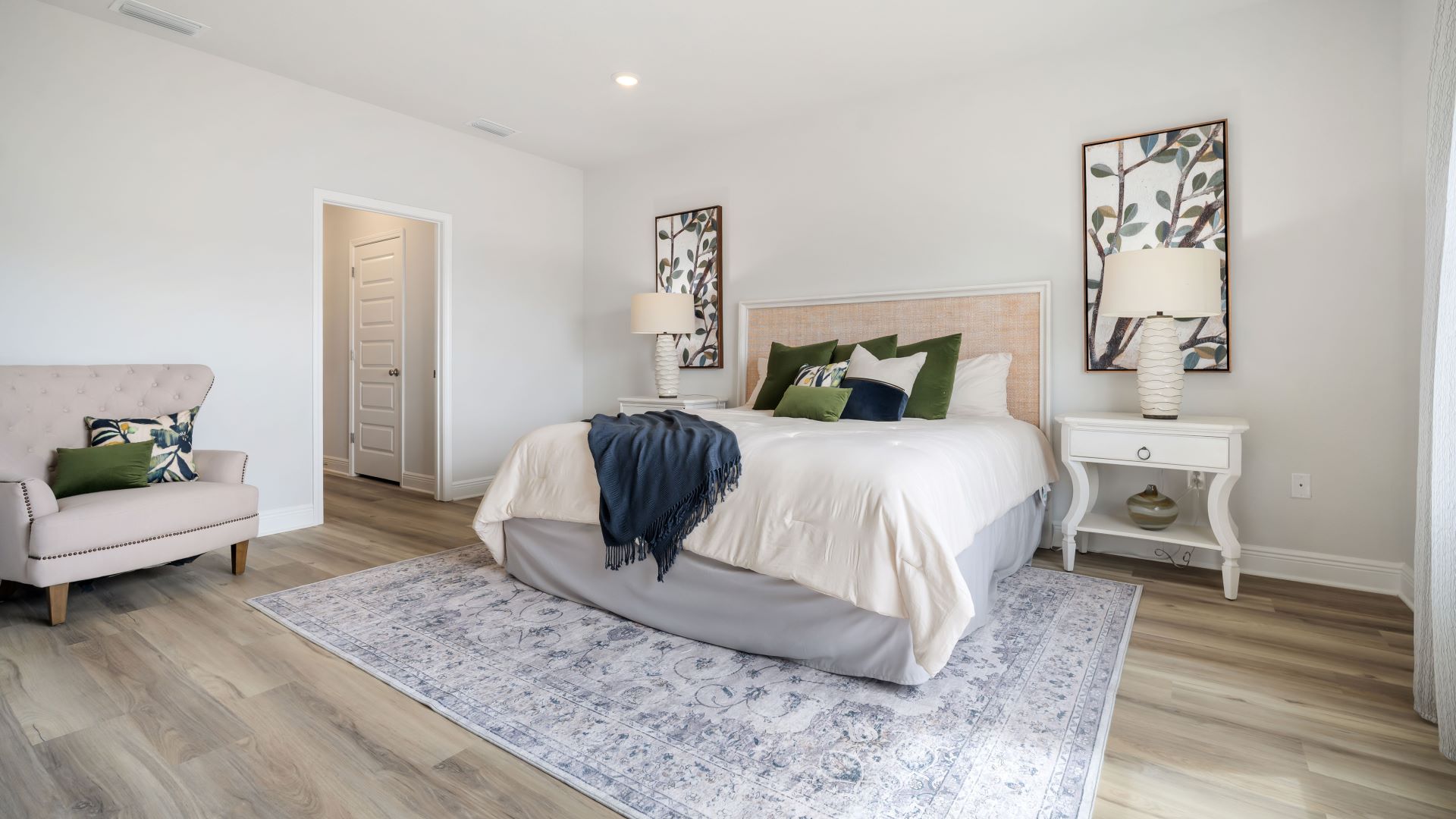 Primary bedroom with natural lighting