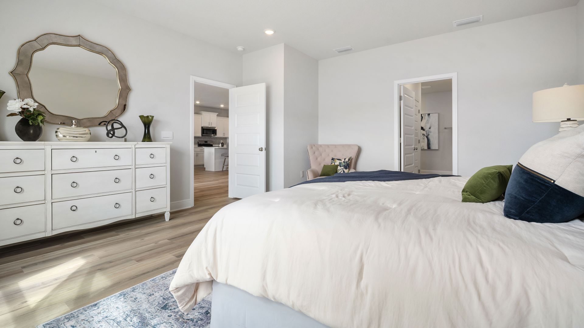 Spacious primary bedroom