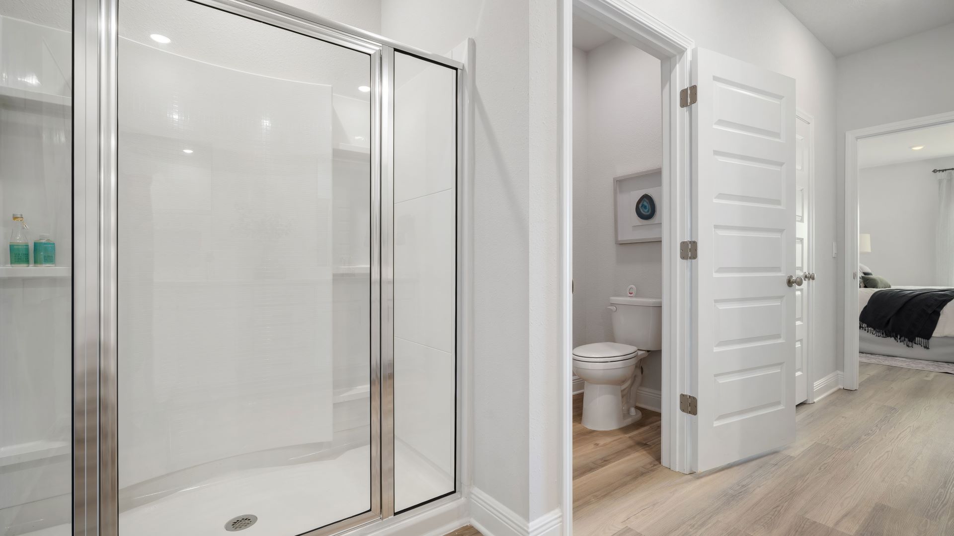 Primary bathroom with large shower