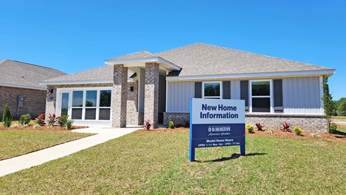 The Denton model home at Rossfield.