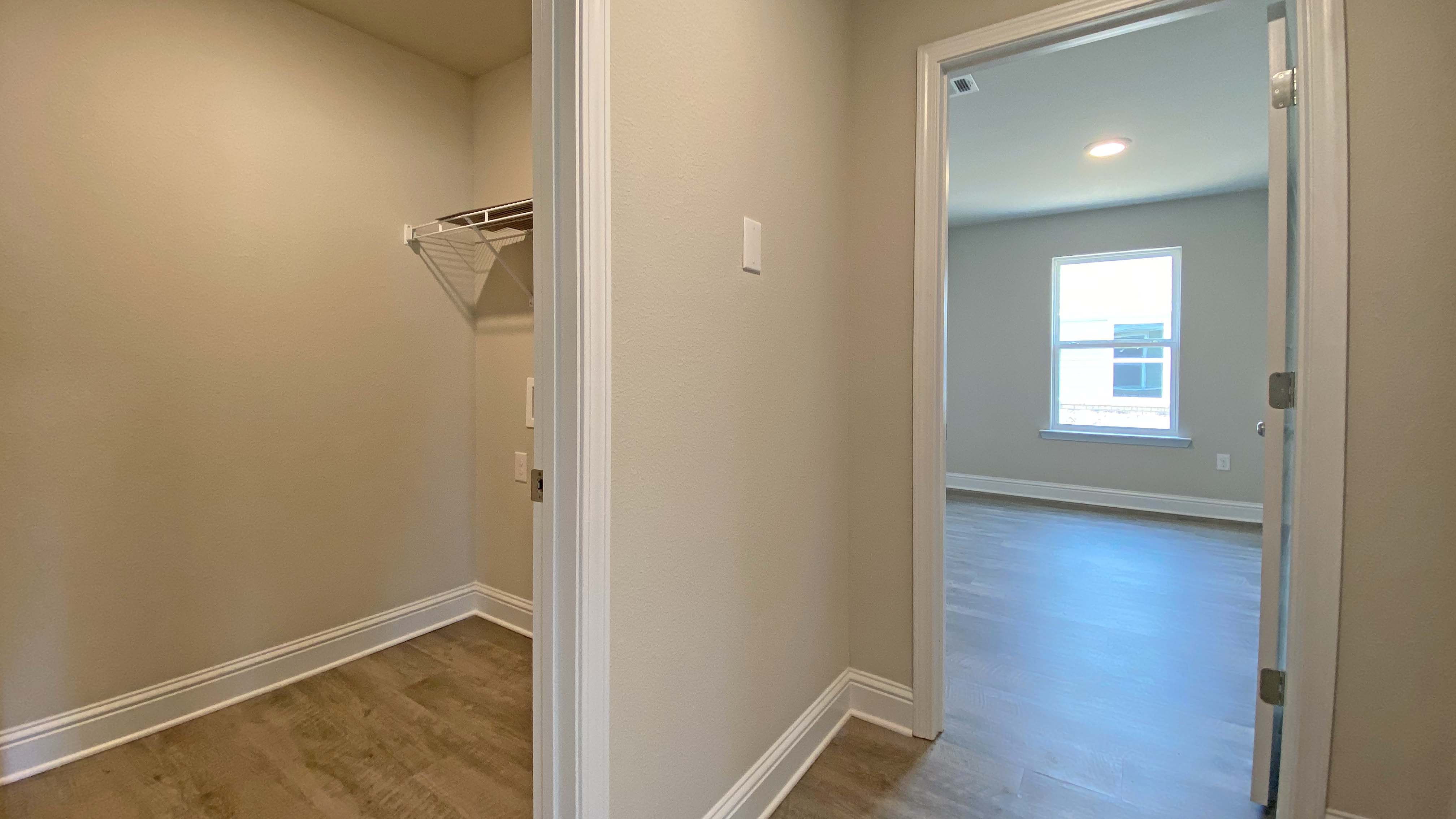 Spacious and bright closet