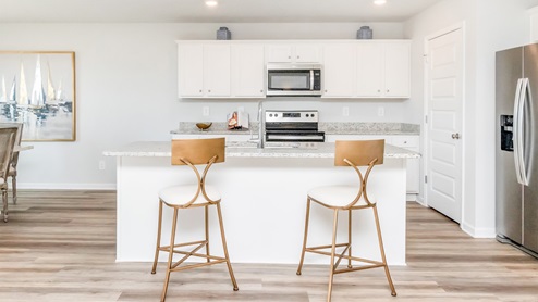 The Denton's kitchen area.