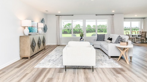 Living area at The Denton.