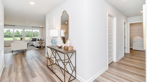 Entrance to The Denton floorplan.