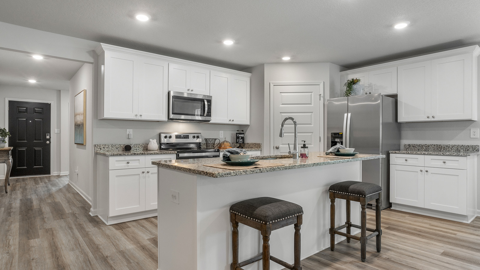 Sleek and spacious kitchen