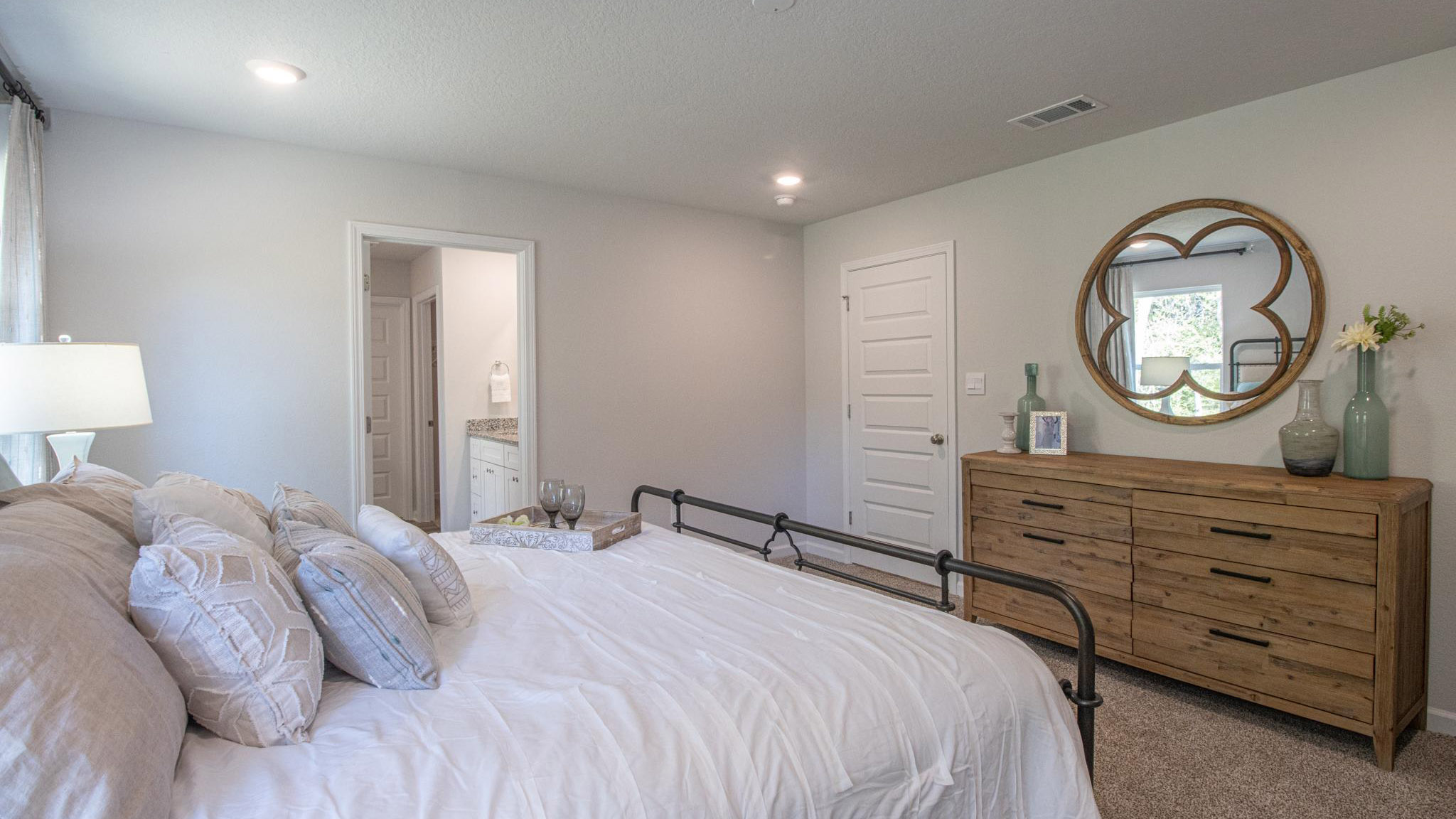 Primary bedroom with private ensuite.