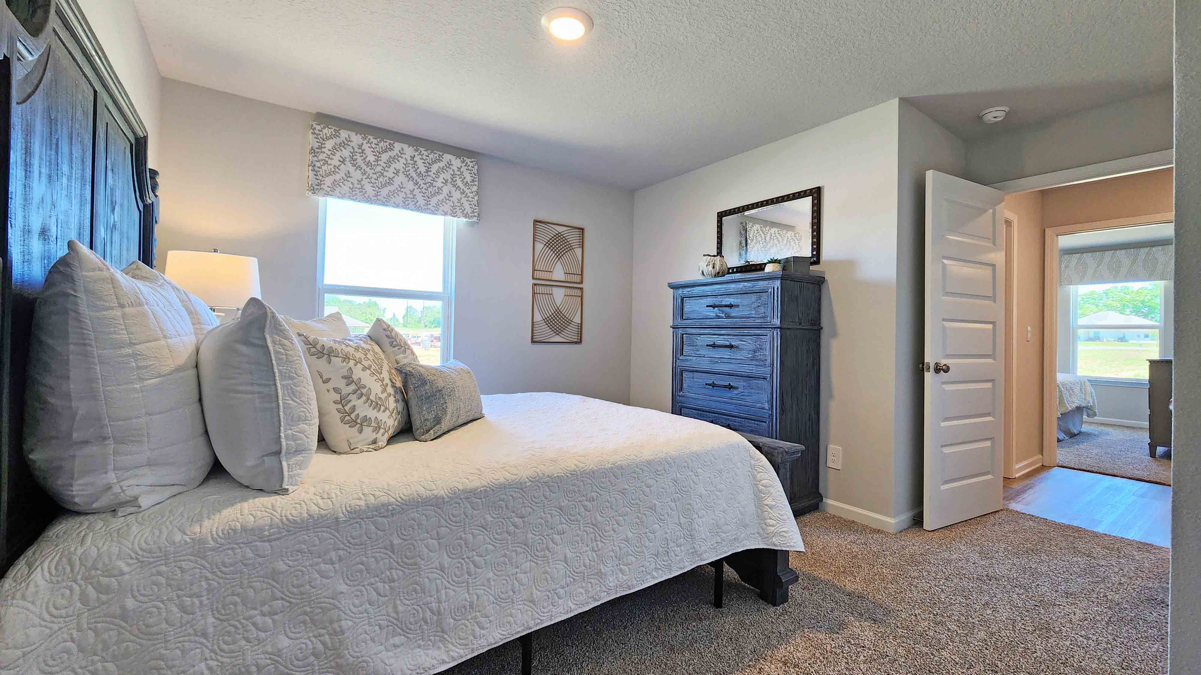 Spacious guest bedroom