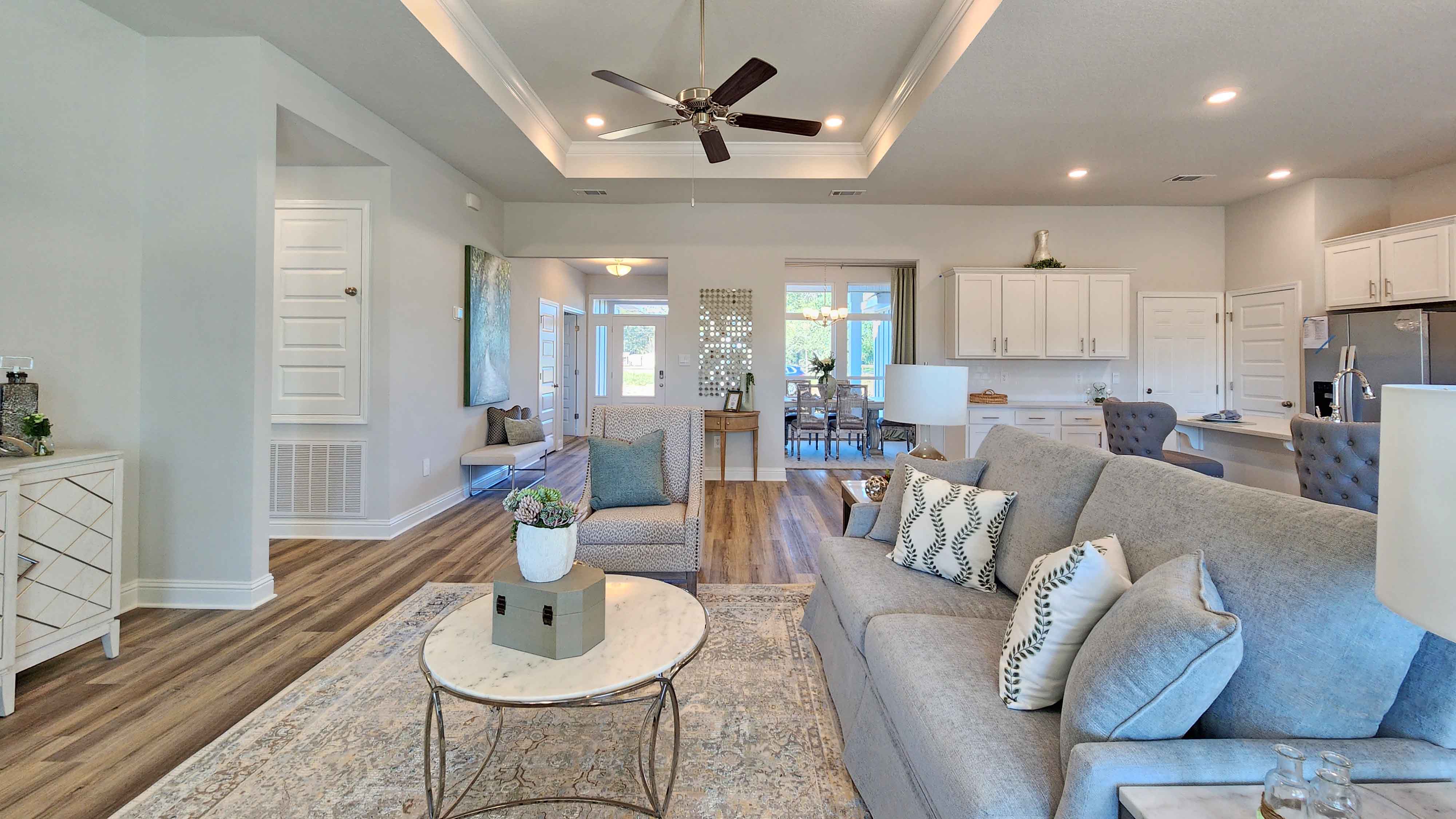 Welcoming open layout in main area