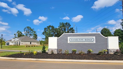 Hamilton Ridge Community Entrance Monument and Model Home