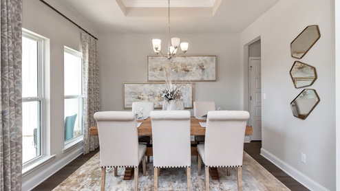 Side view of the dining area inside the Katherine.