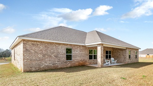 Back view of the Hamilton Ridge model.