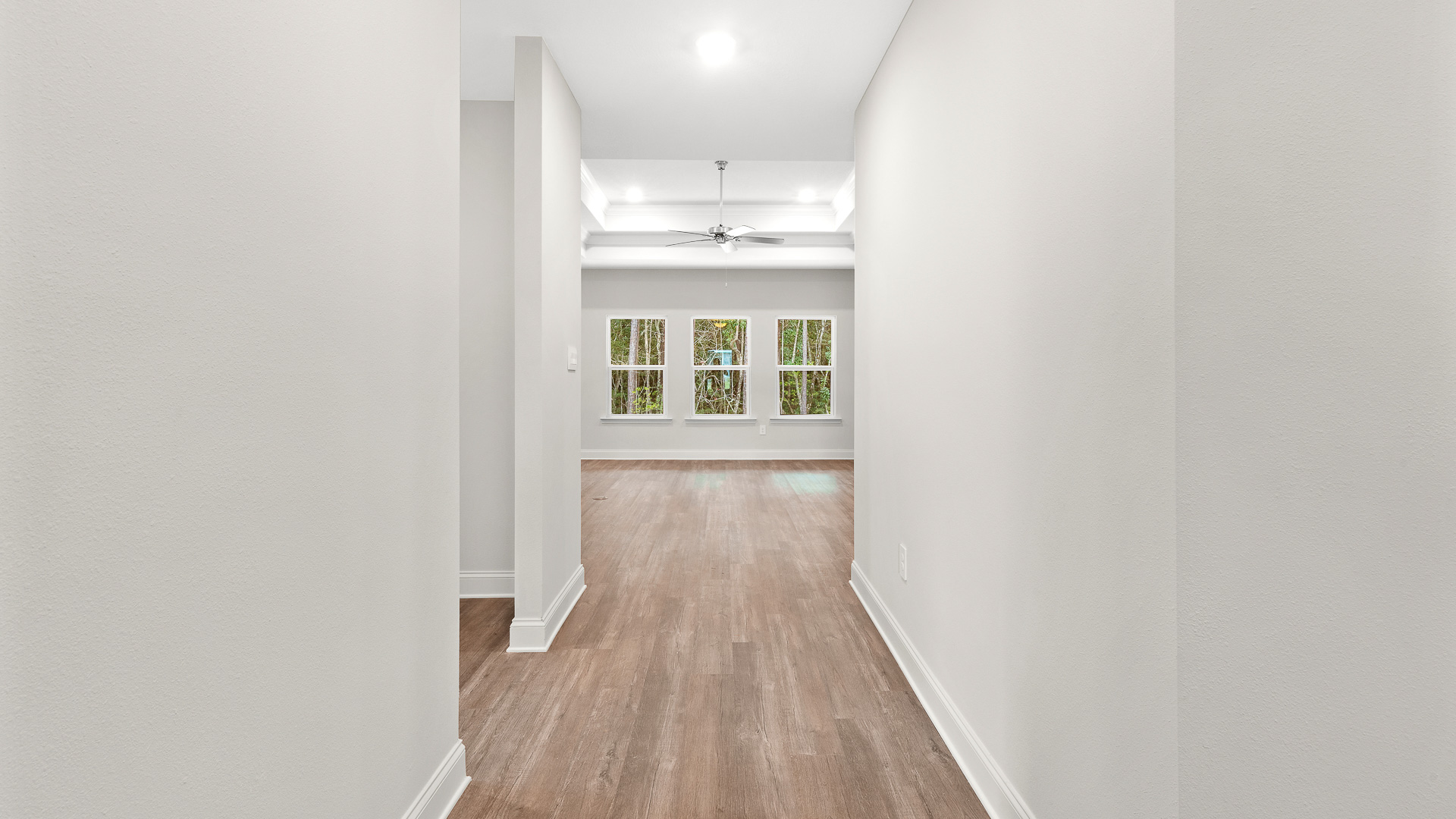 Spacious and welcoming closet to main area