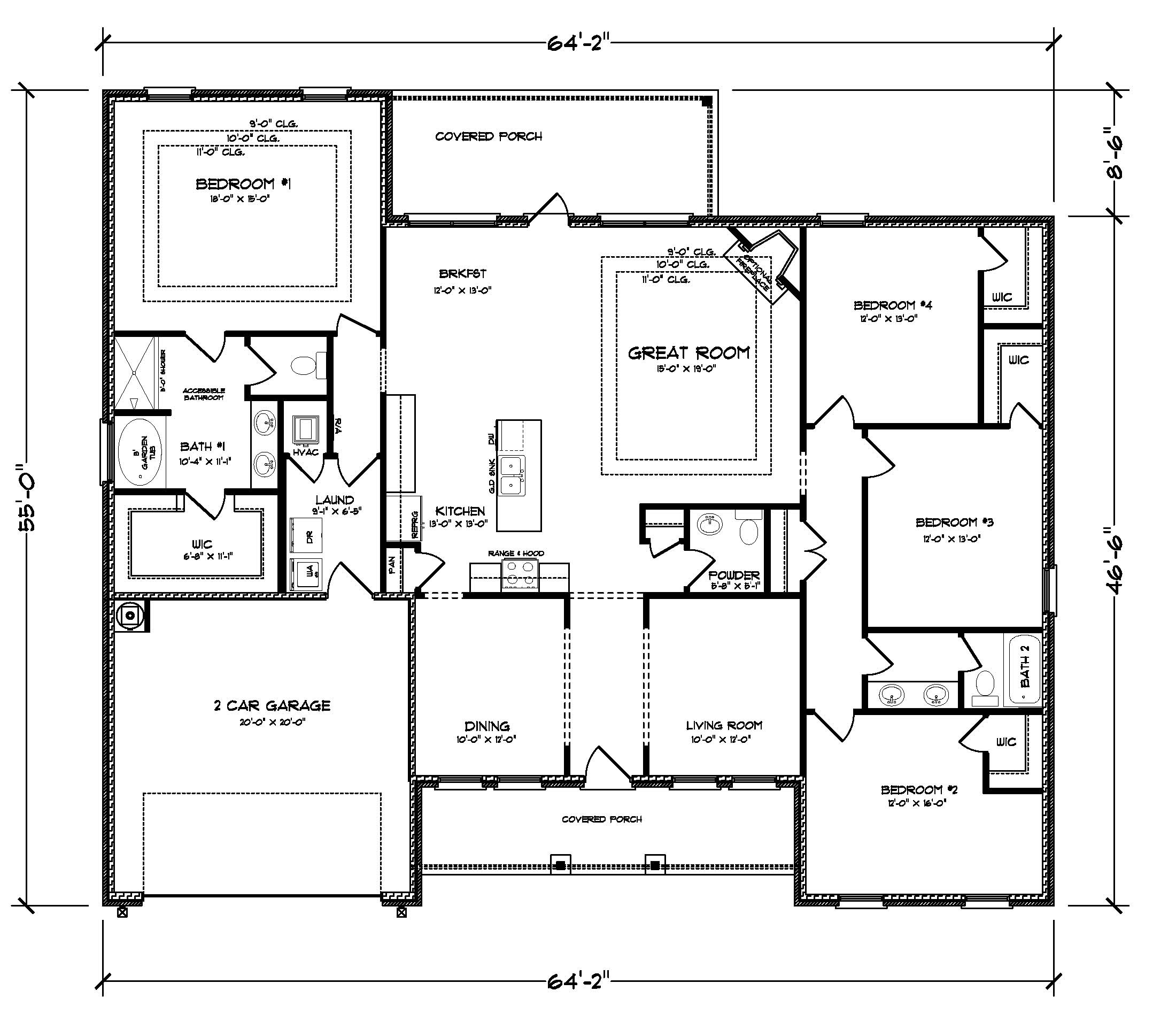 The Katherine A B floorplan at Hamilton Ridge.