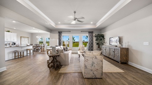 The Victoria living area at Hamilton Ridge.
