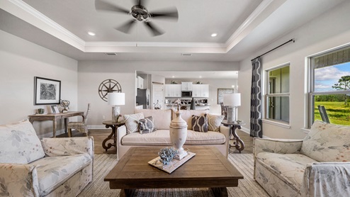 The Victoria living area at Hamilton Ridge.