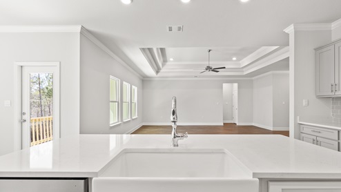 Beautiful and bright farmer's sink