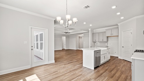 Open layout inside the kitchen
