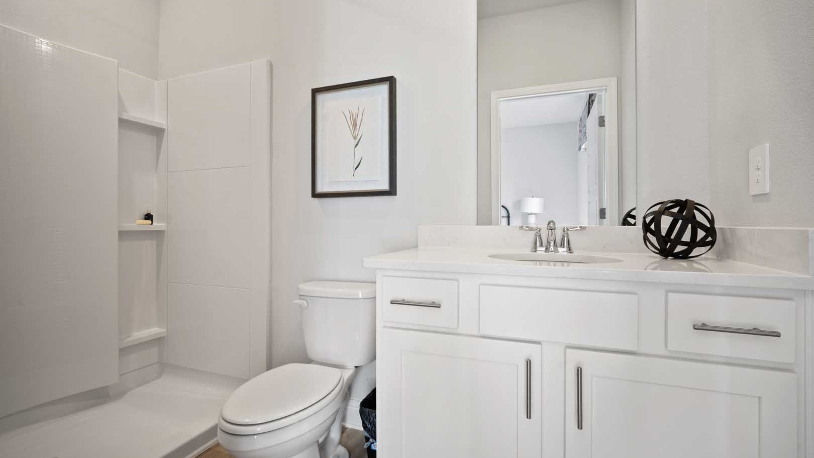 Attached guest bathroom