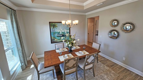 Dining room in model home - Kingston Plan