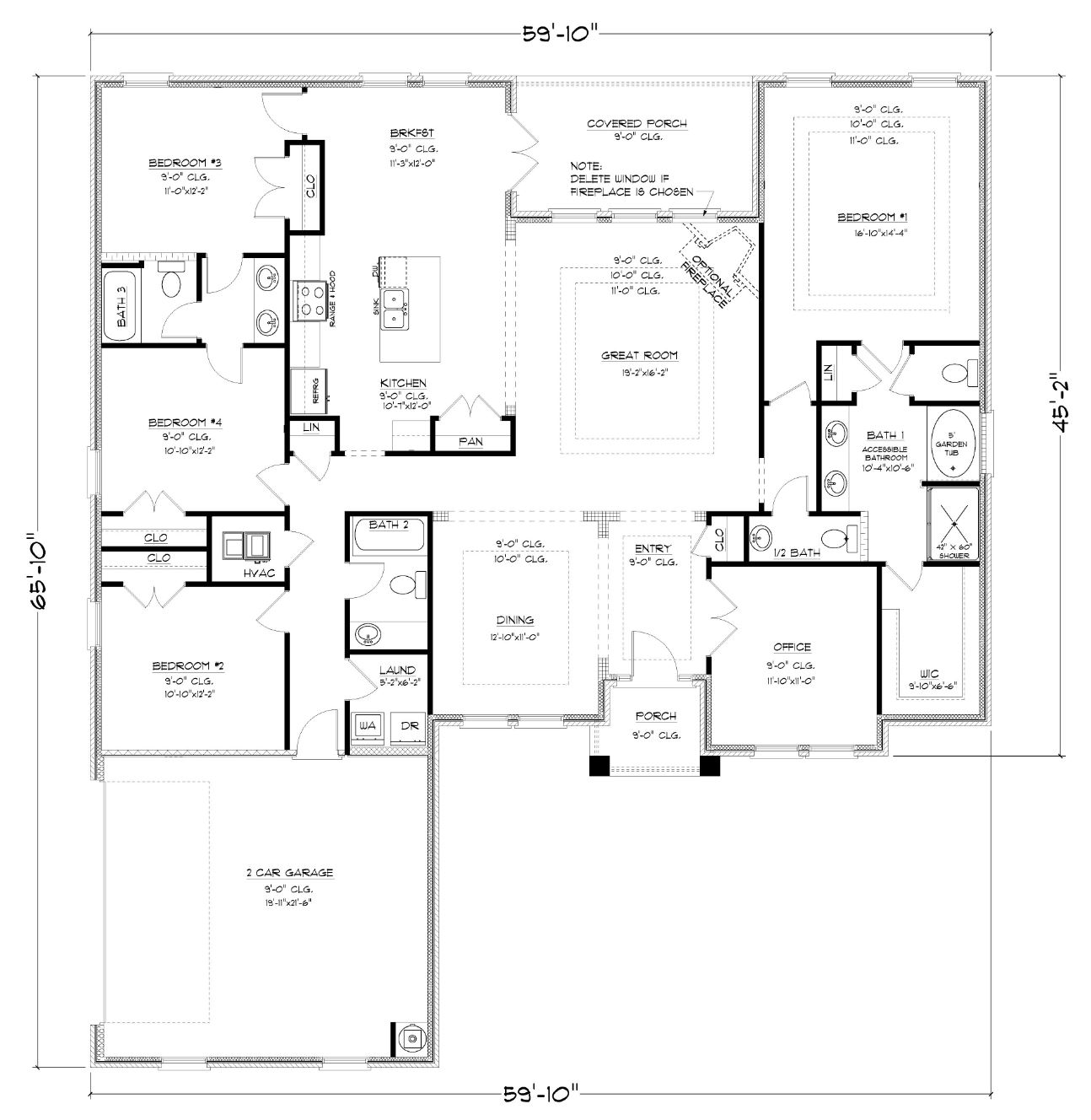 The Avery A C Side Entry Floorplan