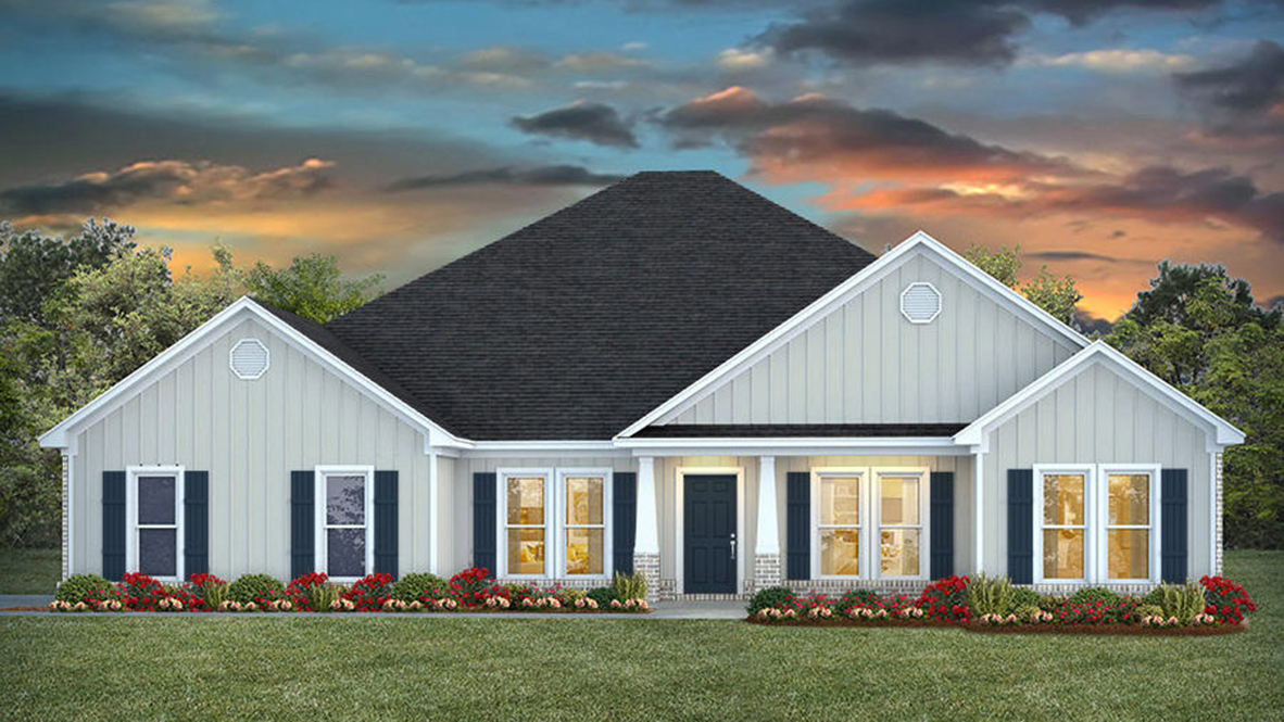 The Kingston C5 side entry front elevation.