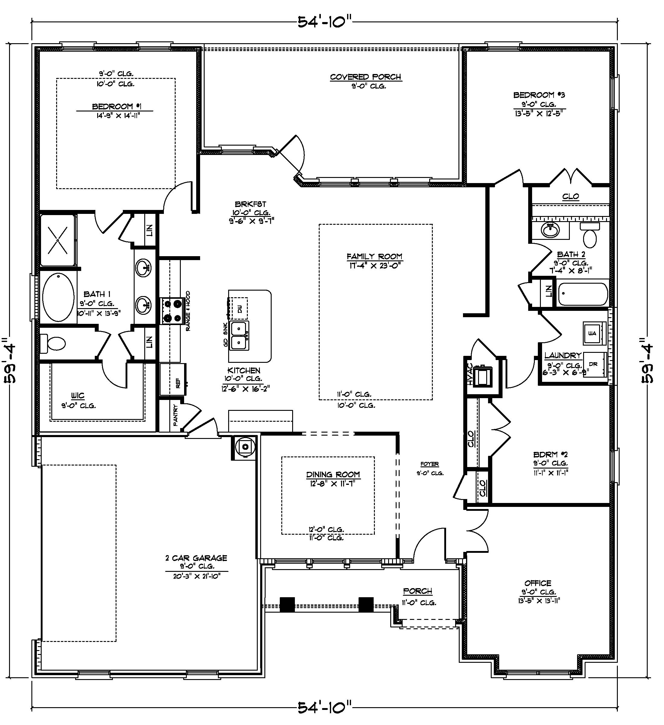The Emma C Side Entry Floorplan
