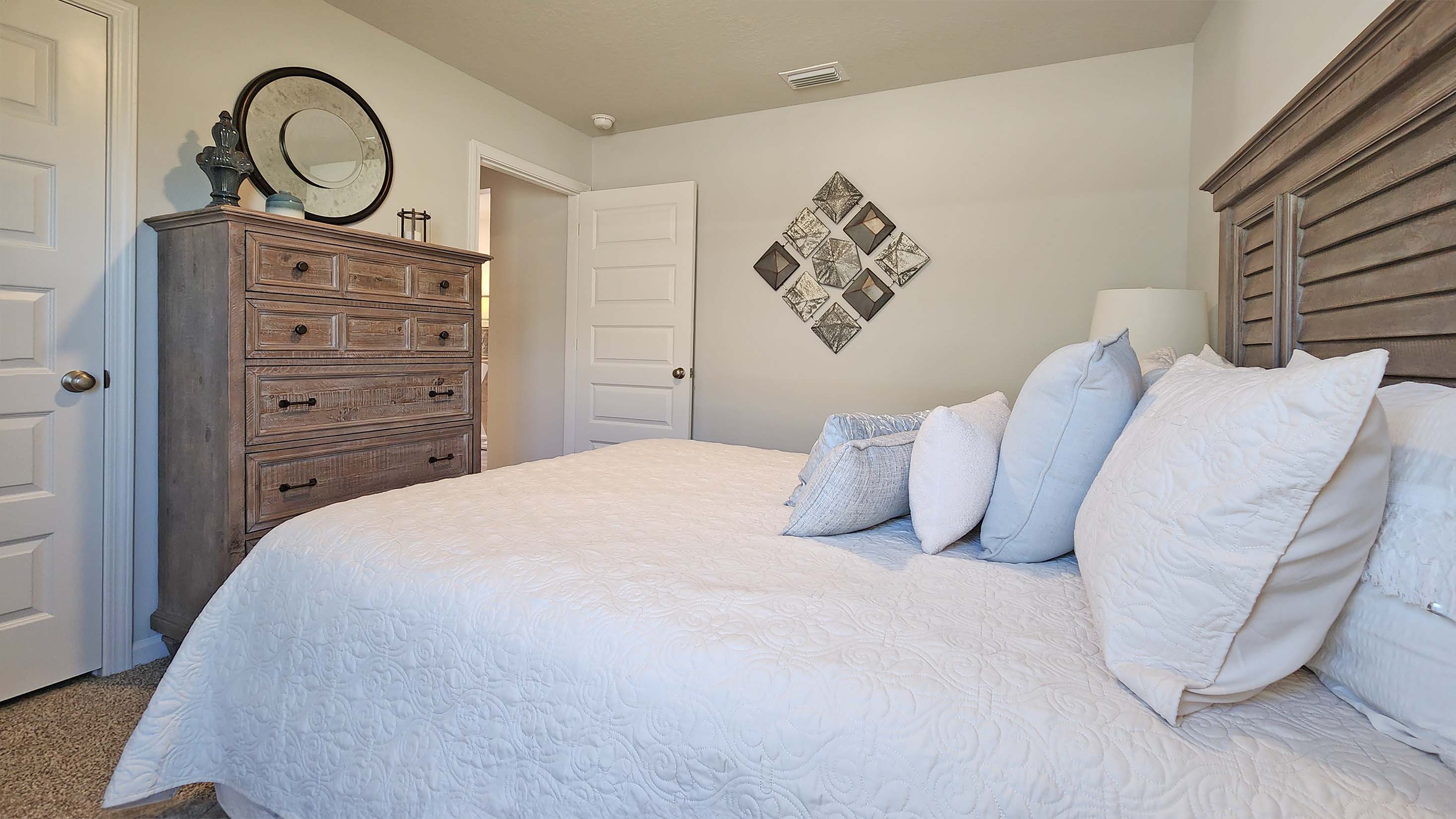 Spacious guest bedroom