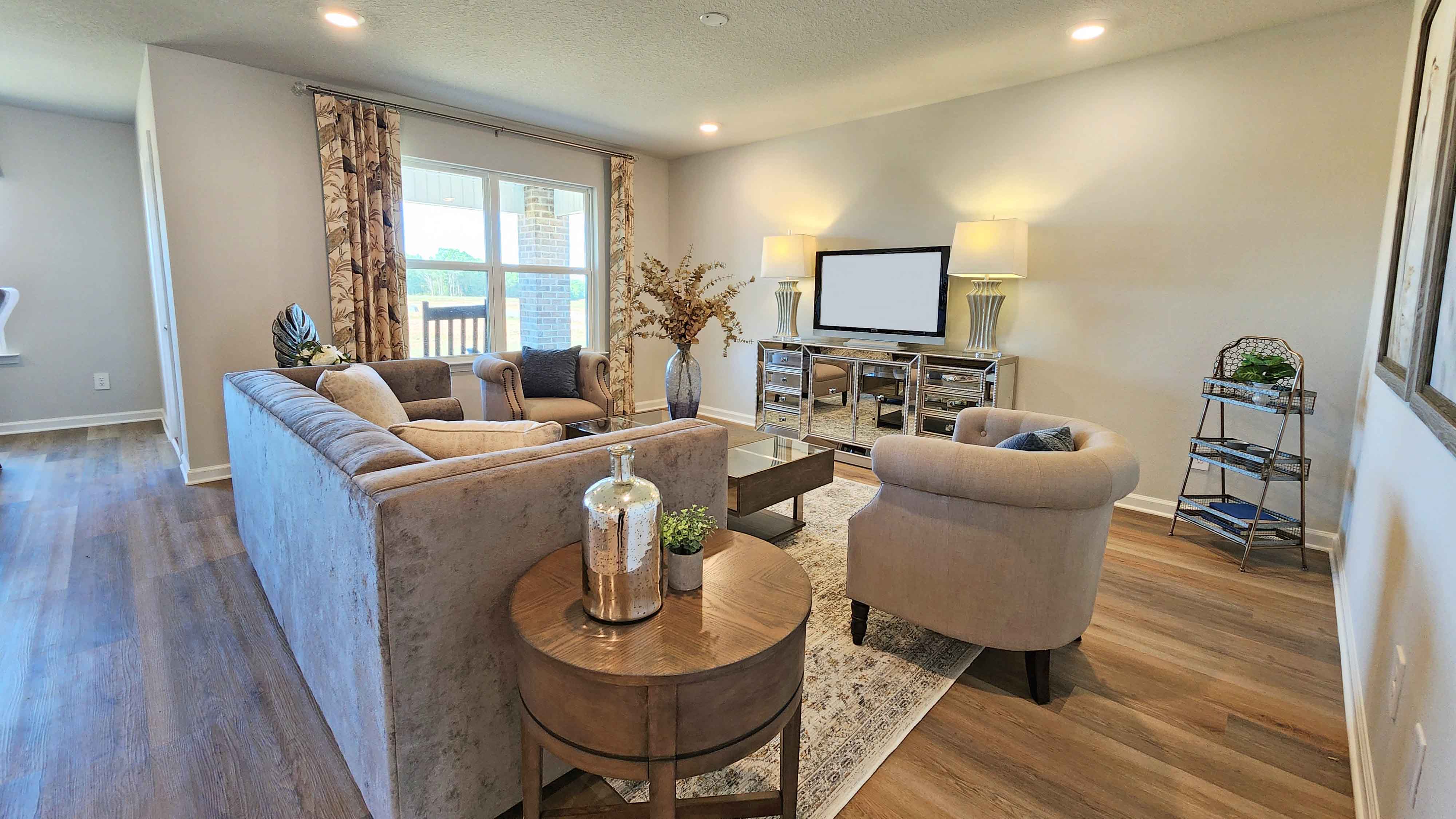 Bright and airy main area