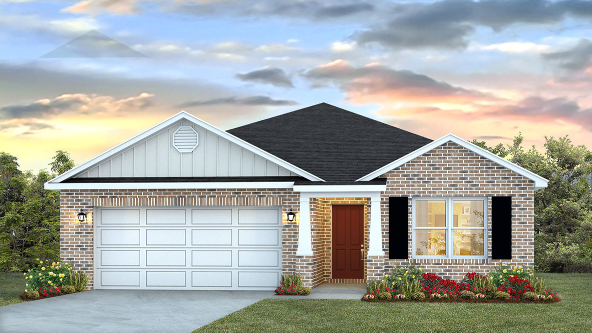 The Aria B4 front exterior elevation in Valor Ridge.