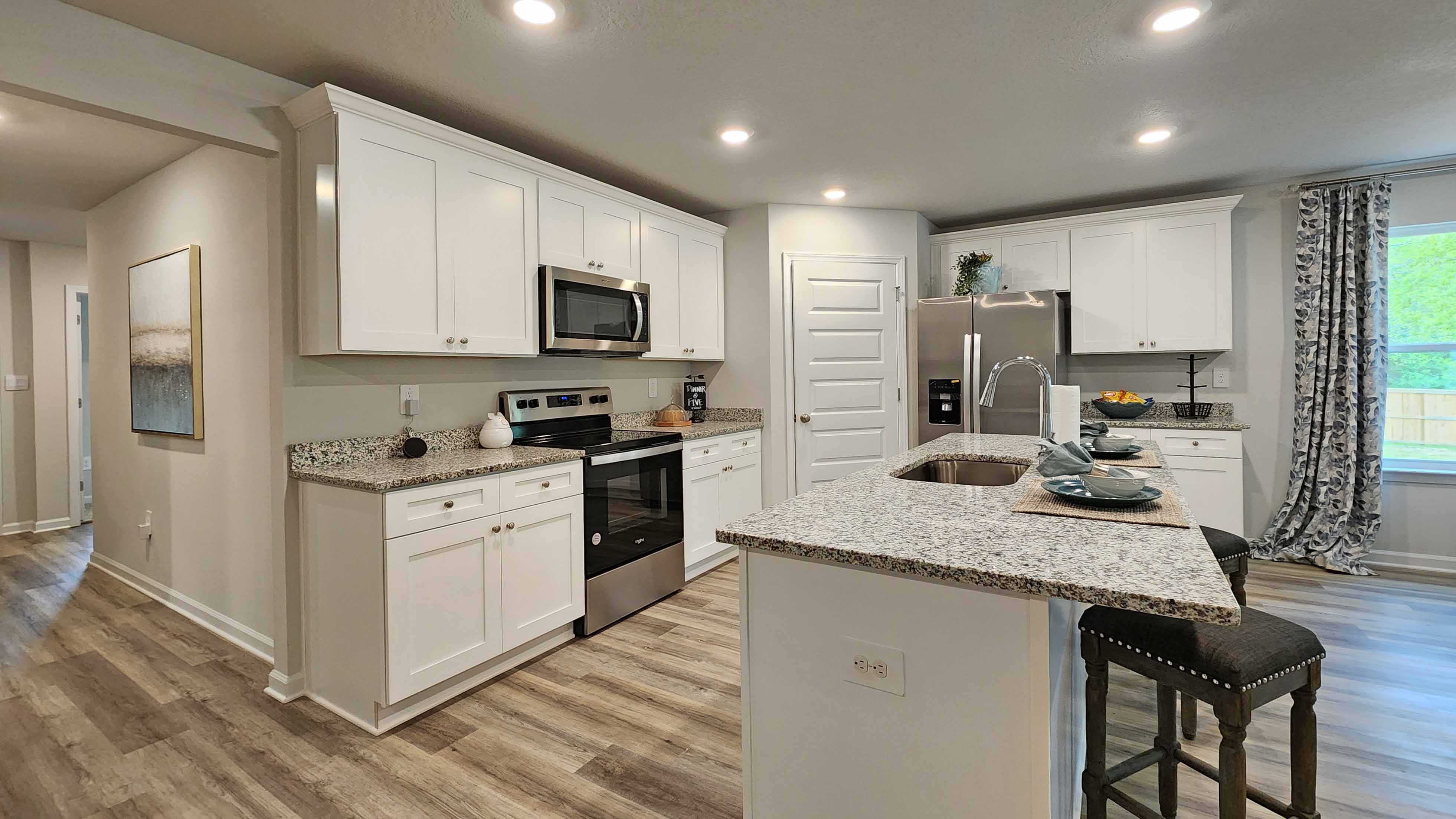The Lakeside kitchen at Valor Ridge.