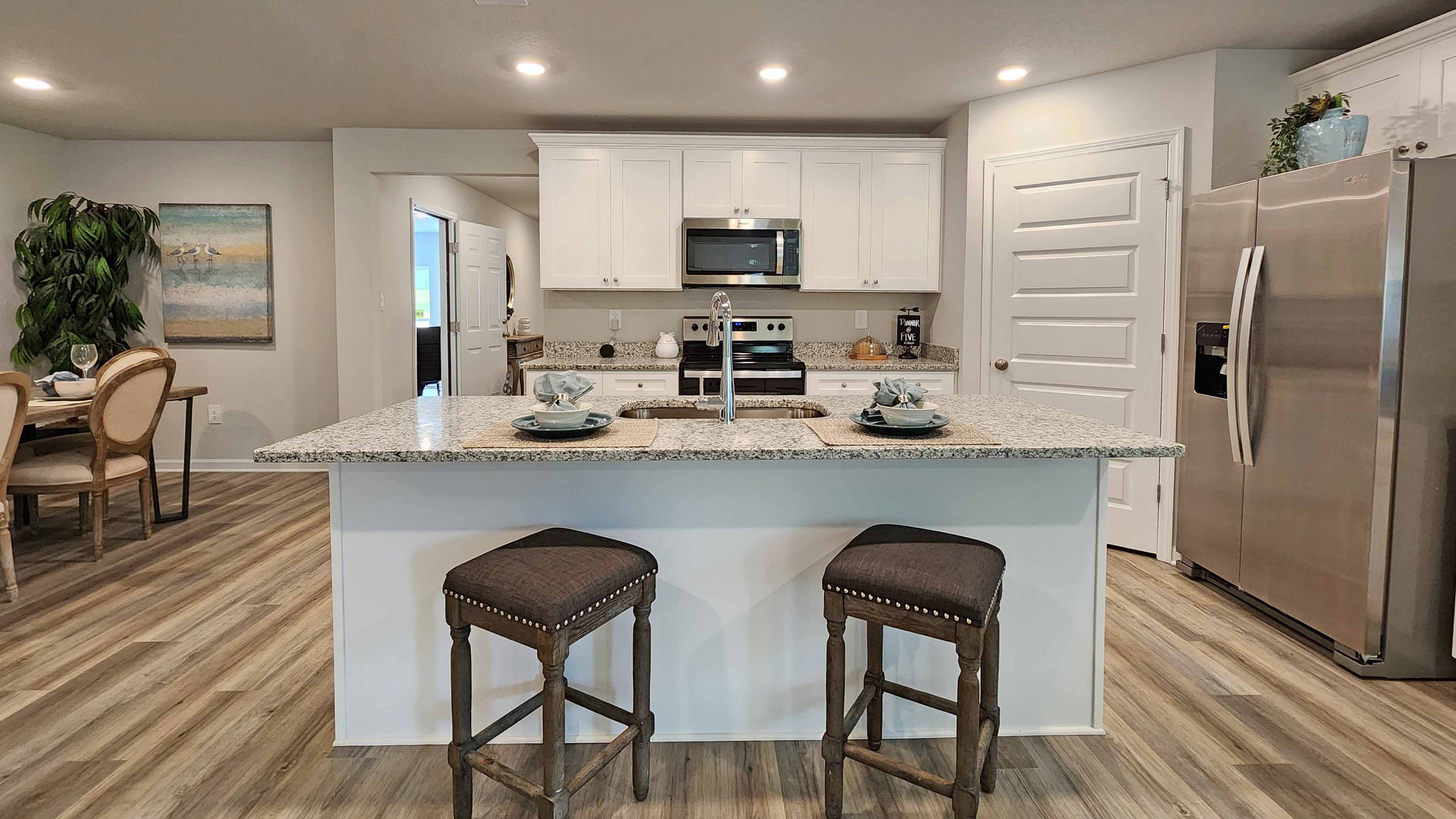 The Lakeside kitchen at Valor Ridge.