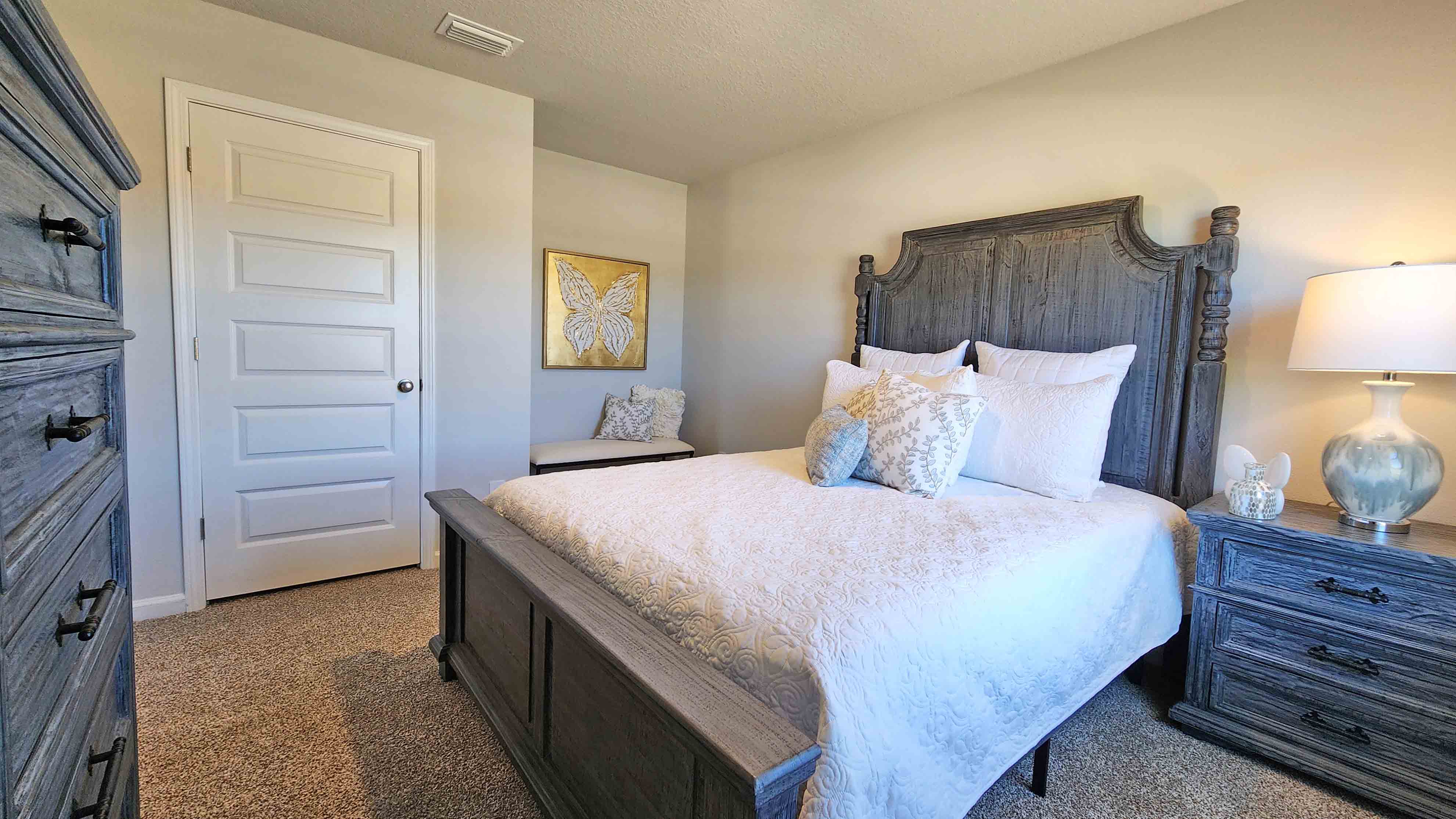 The Denton bedroom at Valor Ridge.