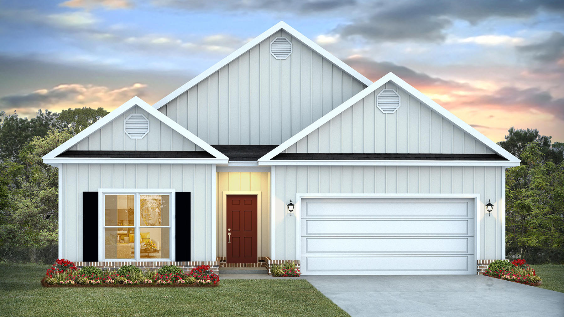 The Bristol B9 front elevation exterior in Hawkins Manor.