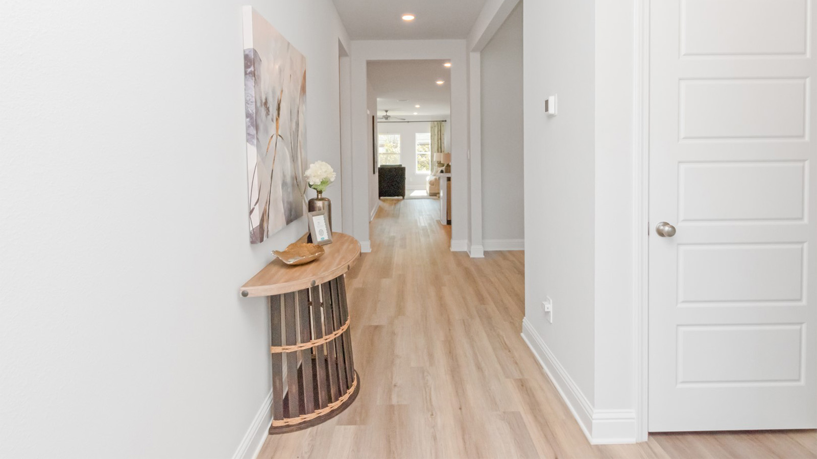 Long entry way into the Dover floorplan built by D.R. Horton.