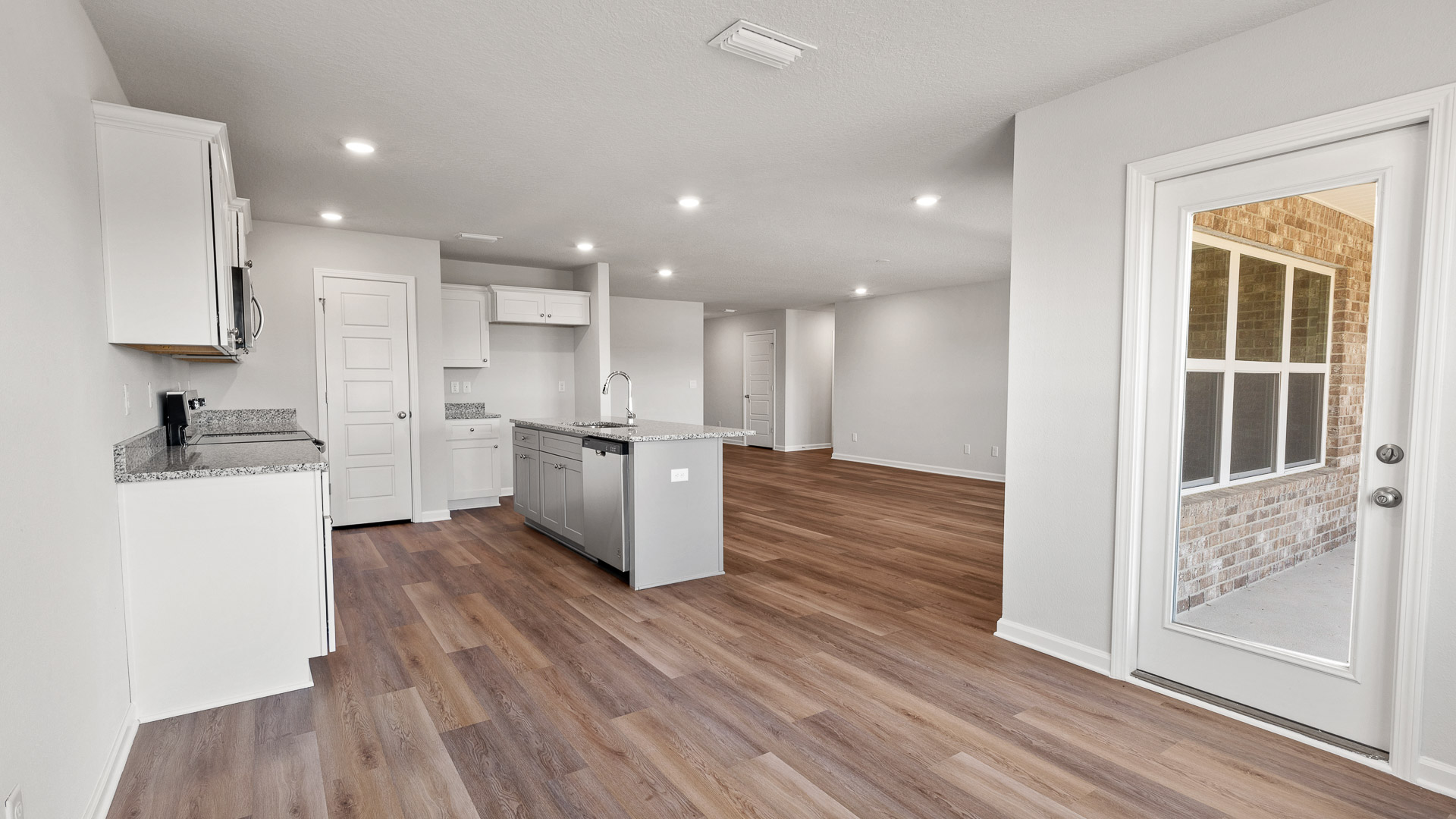 Dining area with access to back patio in Palmer Woods.
