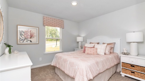additional bedroom decorated in pink