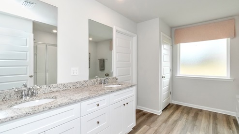 counter space in the primary bathroom