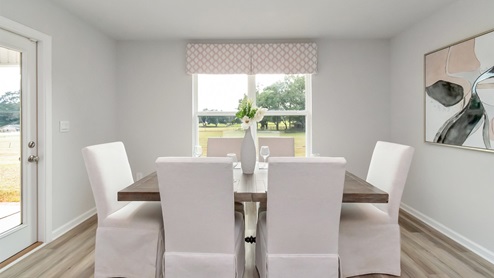 dining are aside window