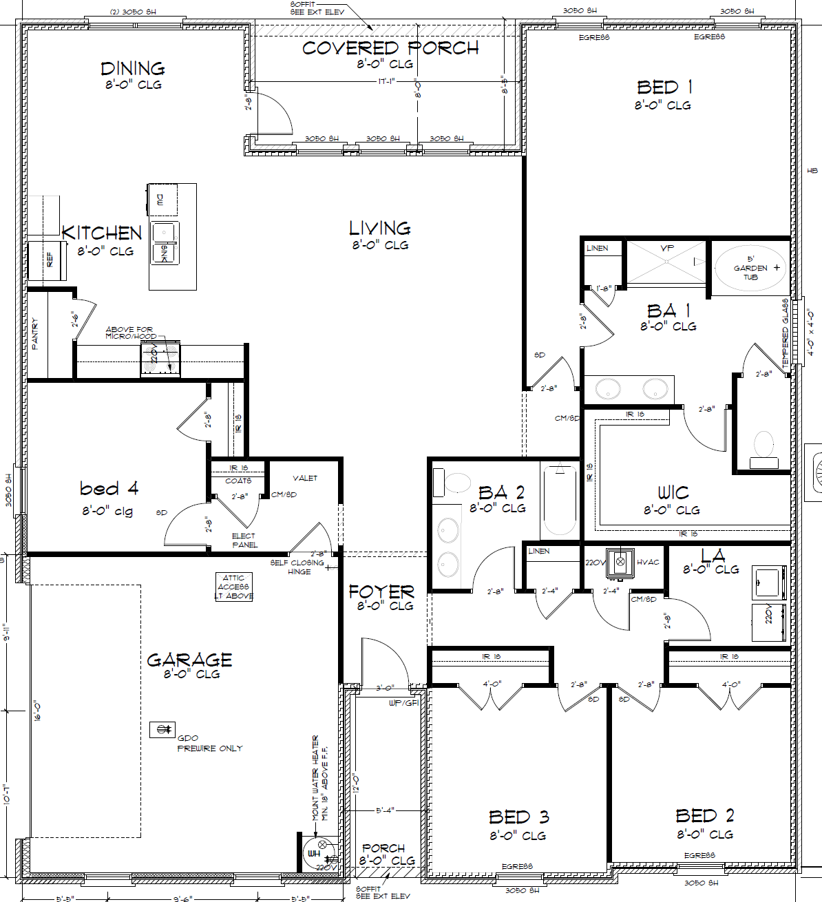 The Cairn M Side Entry Floorplan