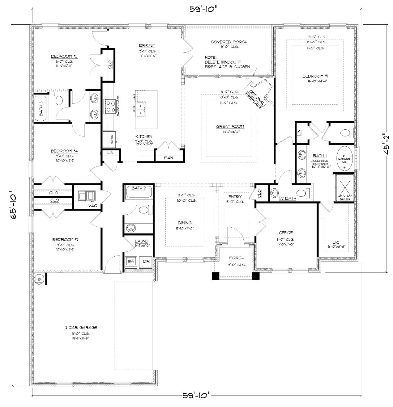 The Avery A B C D Courtyard Entry Floorplan