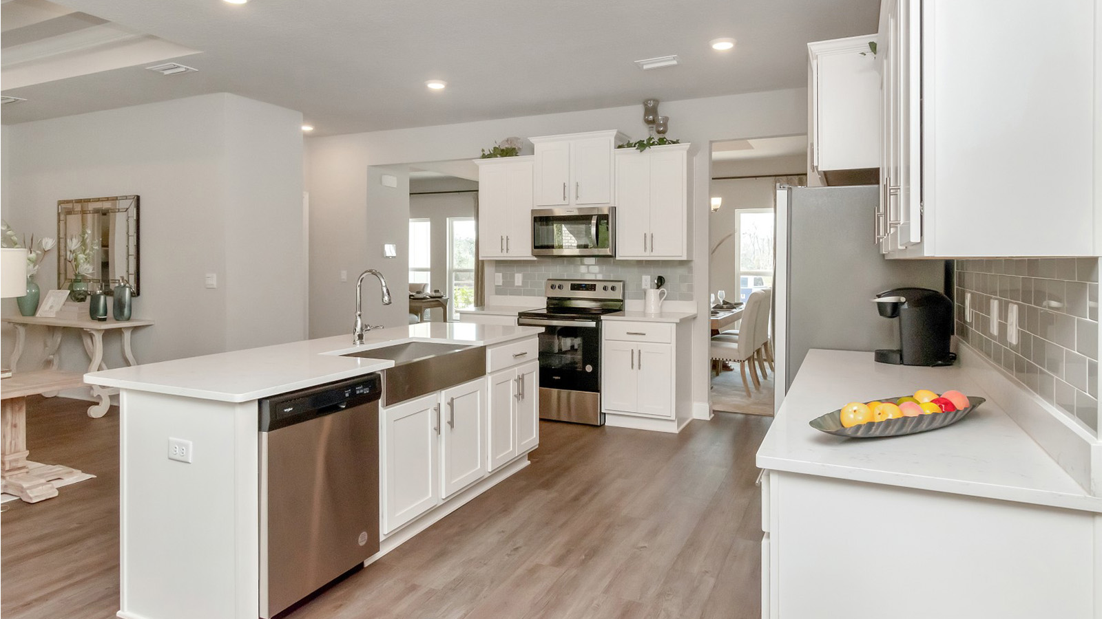 Sleek kitchen appliances