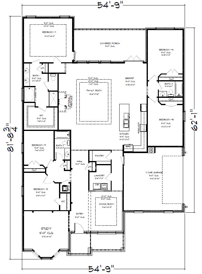 The McKenzie U Side Entry Floorplan