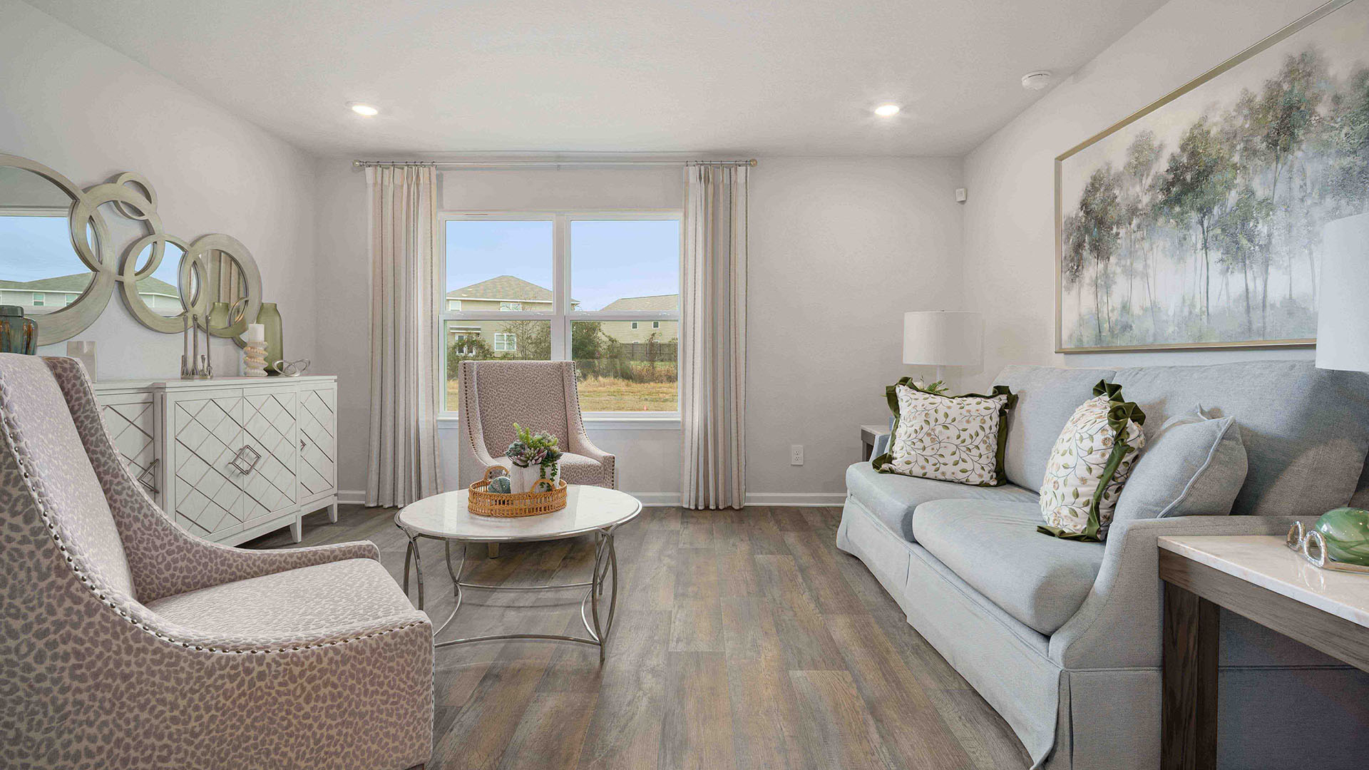 Spacious front living room