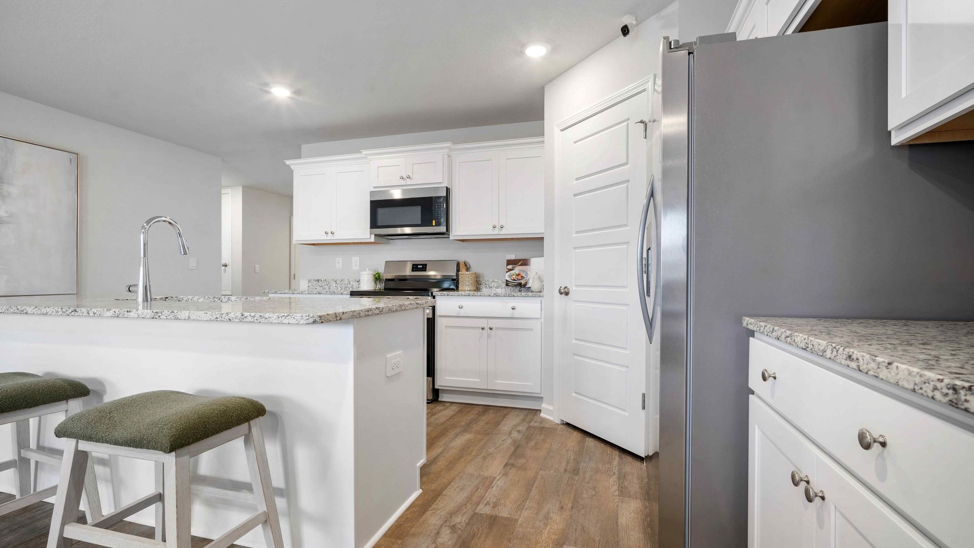 Open kitchen with island