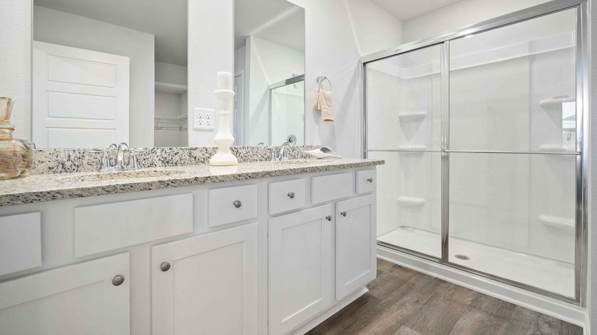 Large primary bathroom with shower