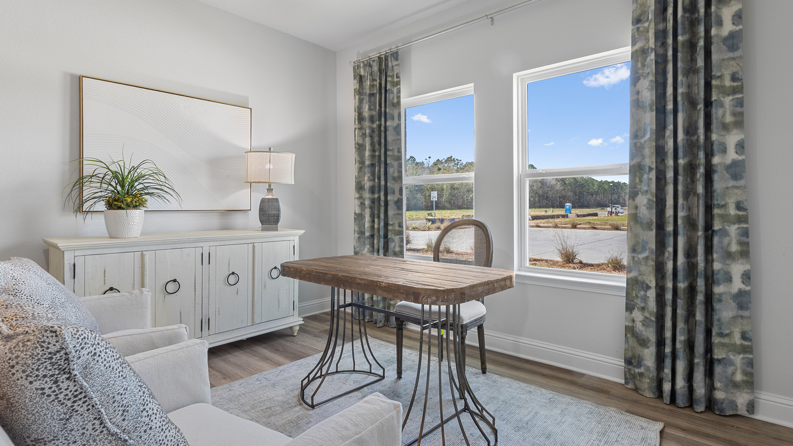 Luxurious kitchenette space.