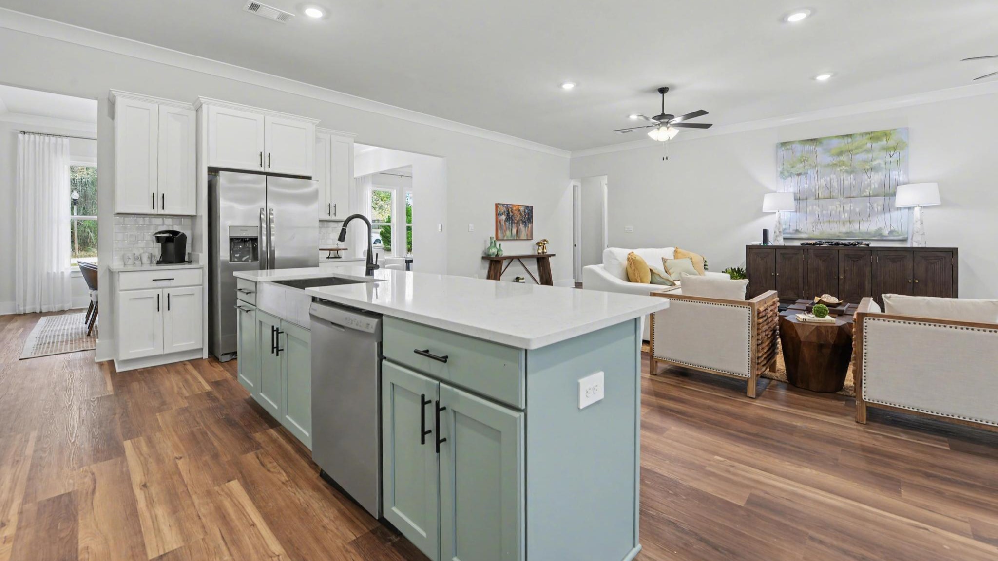 Open concept living area