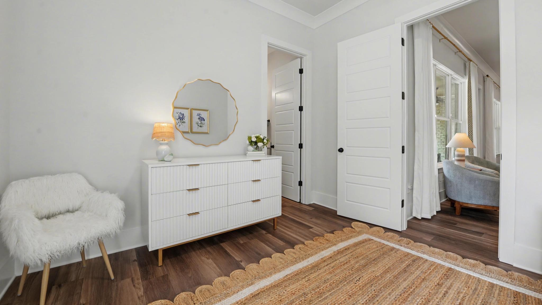 Hallway near bedrooms